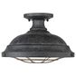Golden Lighting Bartlett Semi-Flush in Black Patina, , large