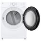 LG 7.4 Cu. Ft. Ultra Large Capacity Smart Front Load Electric Dryer in White, , large