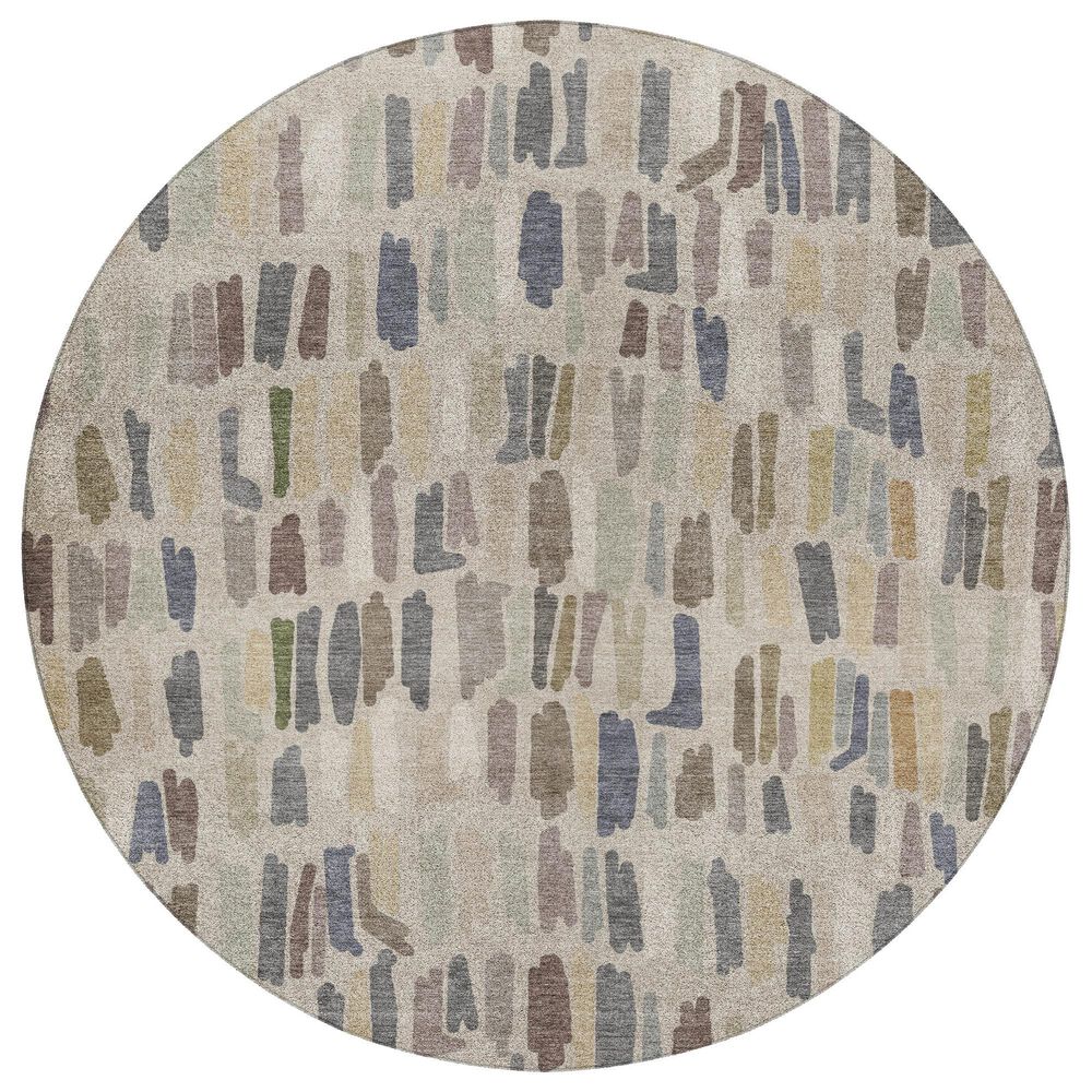 Dalyn Rug Company Kenner Linen 8" Round Area Rug, , large