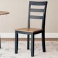 Ashley Gesthaven Side Chair in Light Natural and Dark Slate Blue, , large