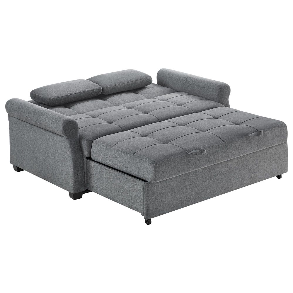 Lifestyle Solutions Hampton Queen Convertible Sofa in Grey, , large