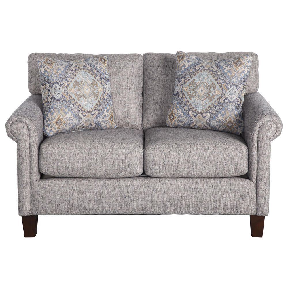 Hickorycraft Stationary Loveseat in Blue, , large