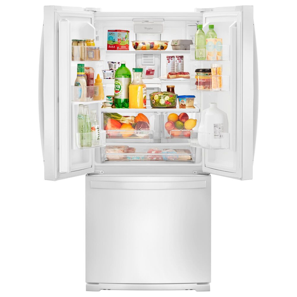 Whirlpool 20 Cu. Ft. French Door Refrigerator with FreshFlow Air Filter in White, , large
