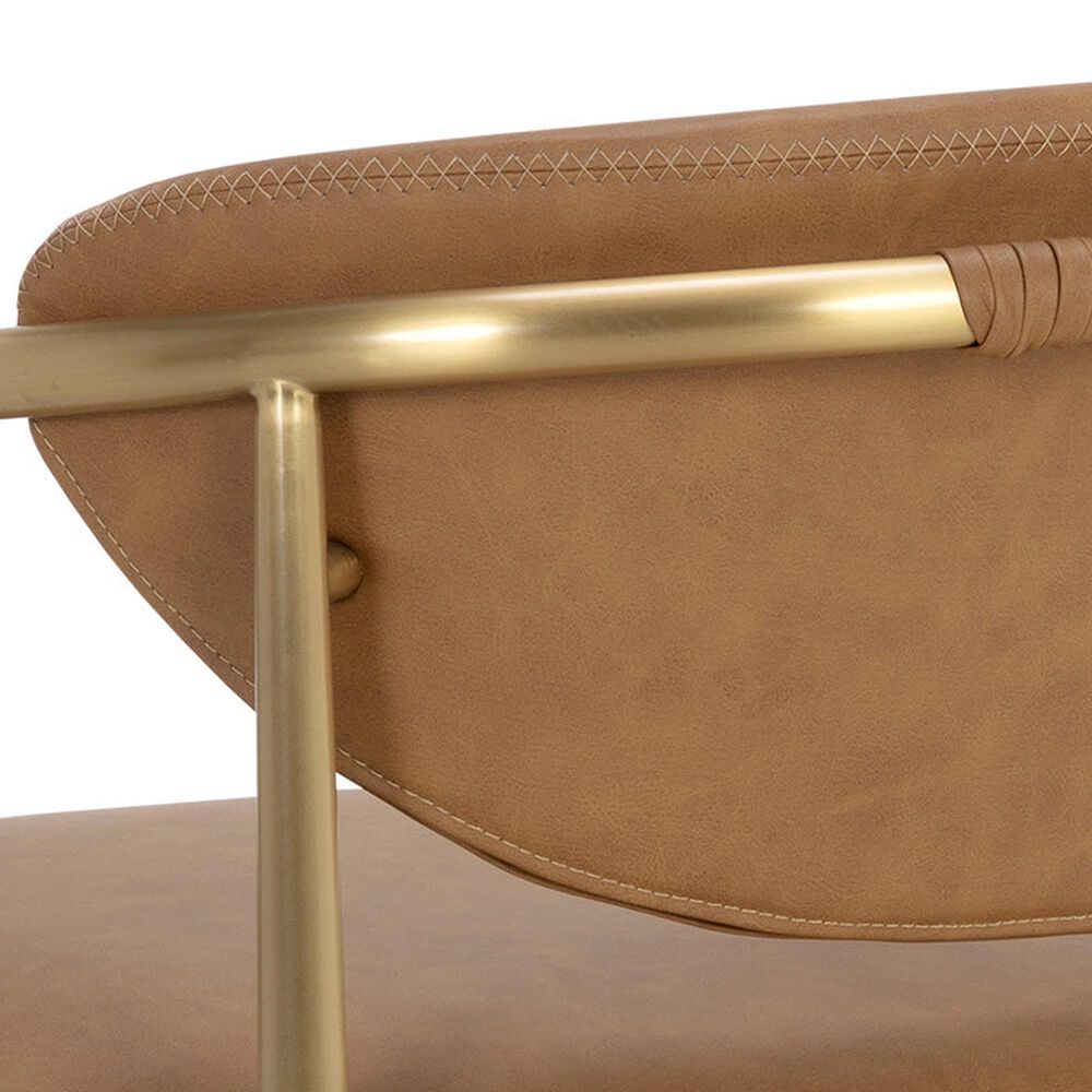 37B Heloise Arm Chair in Gold, , large