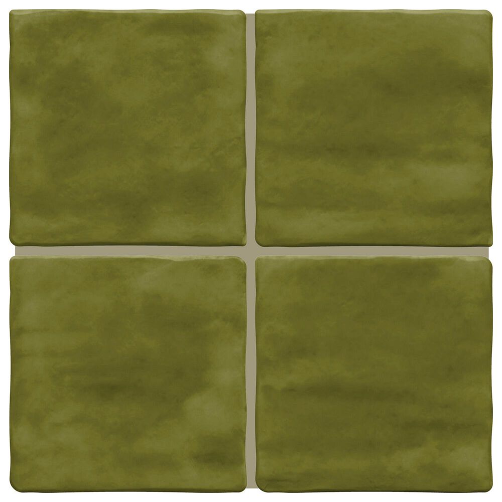 Dal-Tile Artcrafted Fern 4" x 4" Ceramic Tile, , large