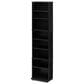 HOMLUX 8-Tier Multimedia Storage Tower with Adjustable Shelves in Espresso, , large