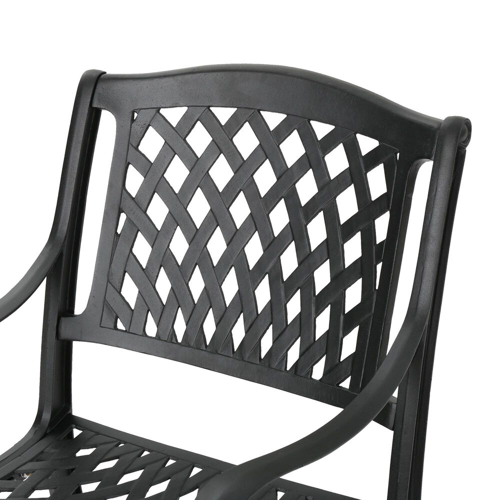 Hearth and Haven Olmsted 5-Piece Outdoor Dining Set in Black, , large