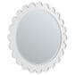 James Martin Vanities Adelese 32" Scalloped Round Mirror in Bright White, , large