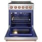 Thor Kitchen Gordon Ramsay 4.6 Cu. Ft. Professional Gas Range with Rose Gold Handle Kit in Stainless Steel, , large