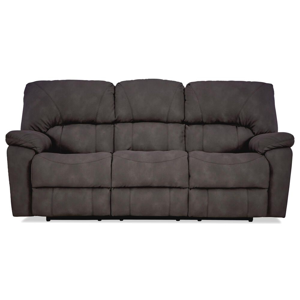 HomeStretch Rhino Manual Reclining Sofa in Pewter, , large