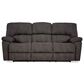 HomeStretch Rhino Manual Reclining Sofa in Pewter, , large