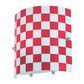 Lite Source Checker Wall Sconce in Red Check Glass Shade, , large