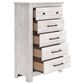 Ashley Makidern 5 Drawer Chest in Whitewash, , large
