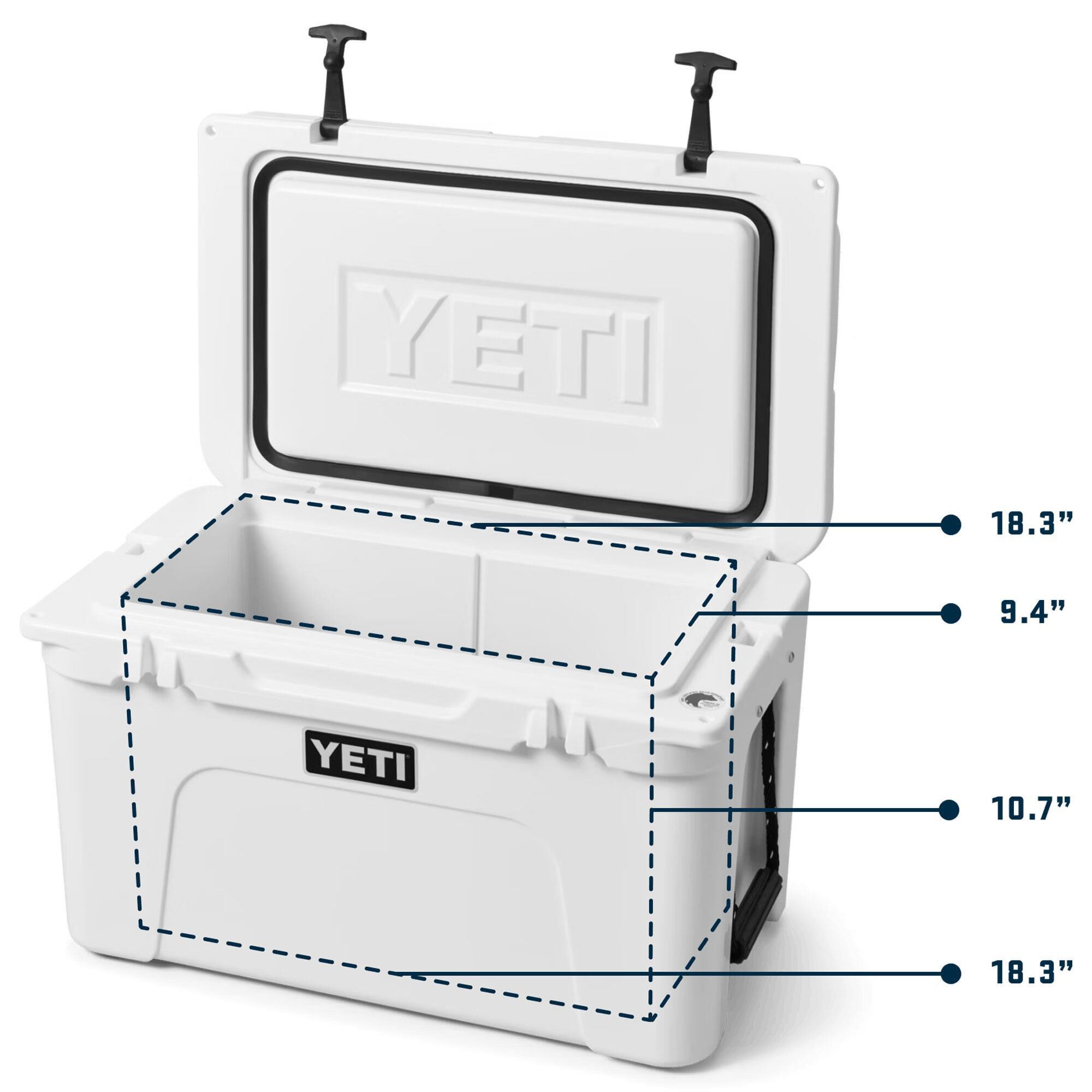 YETI Tundra 45 Hard Cooler in Olive and King Crab Orange