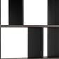 Global Movement 8-Shelf Bookcase in Distressed Grey and Black, , large