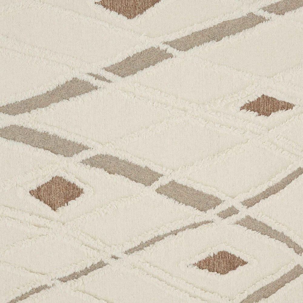 Feizy Anica 9&#39; x 12&#39; Ivory and Brown Area Rug, , large