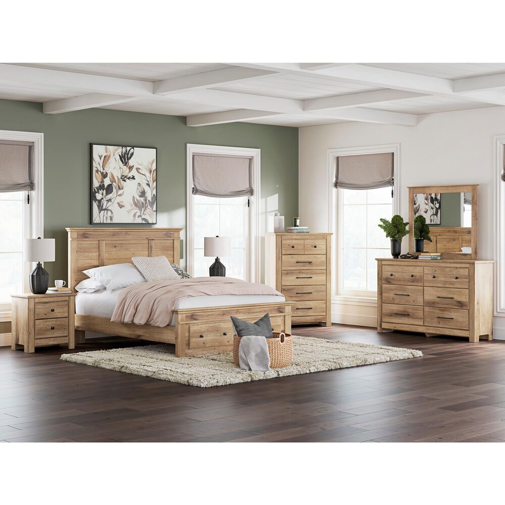 Ashley Makidern Queen Storage Bed with Two Drawers in Tan, , large