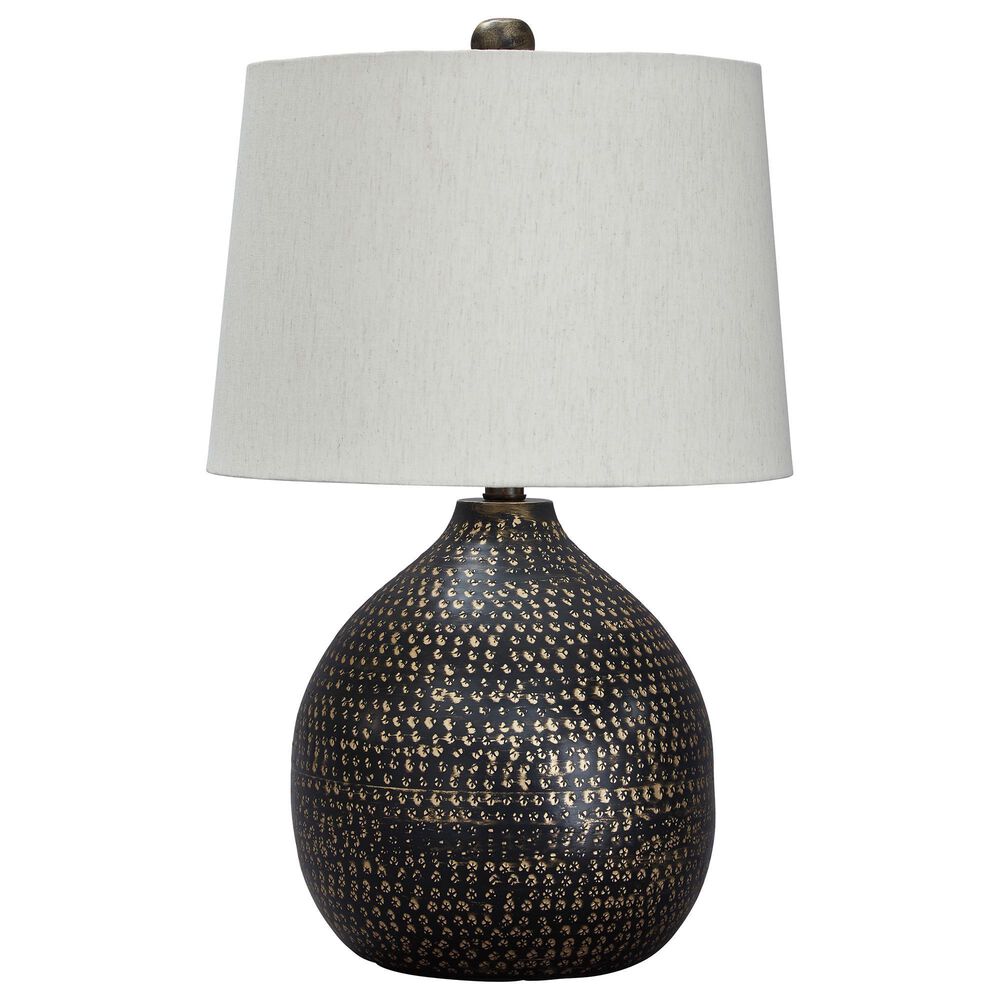 Ashley Maire Table Lamp in Black and Gold, , large