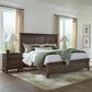Riva Ridge Oxford California King Panel Storage Bed in Cocoa with USB Ports, , large