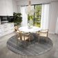 Dalyn Rug Company Sedona Southwestern 10" Round Charcoal Indoor/Outdoor Area Performance Rug, , large