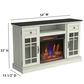 Fabio Flames Madeline 54" TV Stand with Electric Fireplace in Fairfax Oak, , large