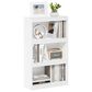 HOMLUX Enhanced Home 3-Tier Adjustable Shelf Bookcase in White, , large