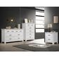 HOMLUX 3-Piece Bedroom Set with 6-Drawer Dresser, 5-Drawer Chest & Nightstand in White, , large
