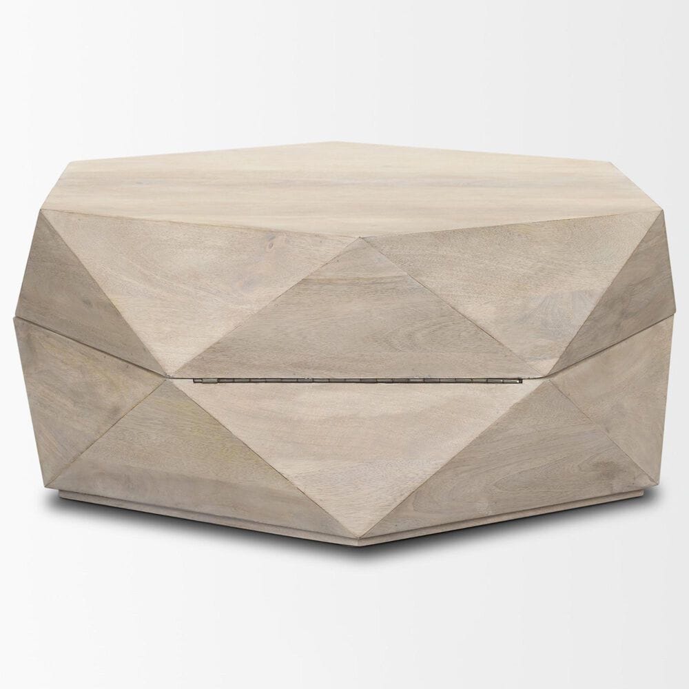 Mercana Arreto 36&quot; Hexagon Coffee Table in White, , large