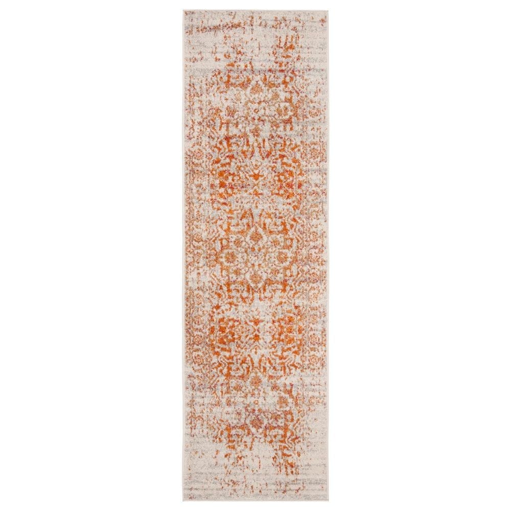 Safavieh Madison MAD603P 2"3" x 10" Orange and Ivory Runner, , large