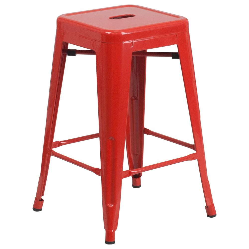 Flash Furniture 24" Counter Stool in Red, , large