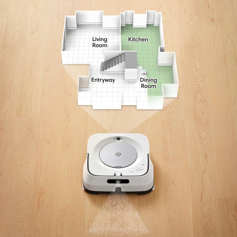iRobot Braava Jet M6 Wi-Fi Connected Robot Mop in White, , large