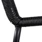 Blue River Shasta Outdoor Dining Chair with Rope Seat in Black (Set of 2), , large