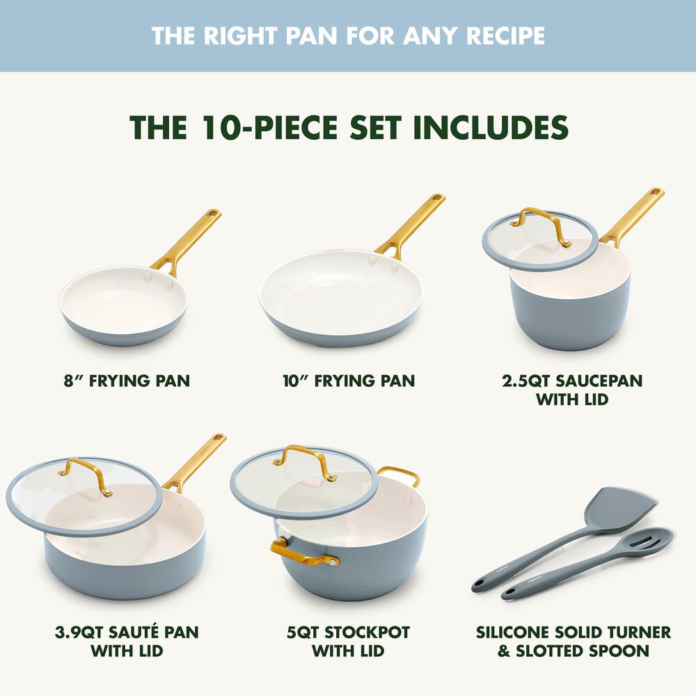 Green Pan Reserve Pro 10-Piece Cookware Set in Glacier, , large
