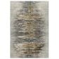 37B Trevi TV14 3" x 5" Gray Area Rug, , large