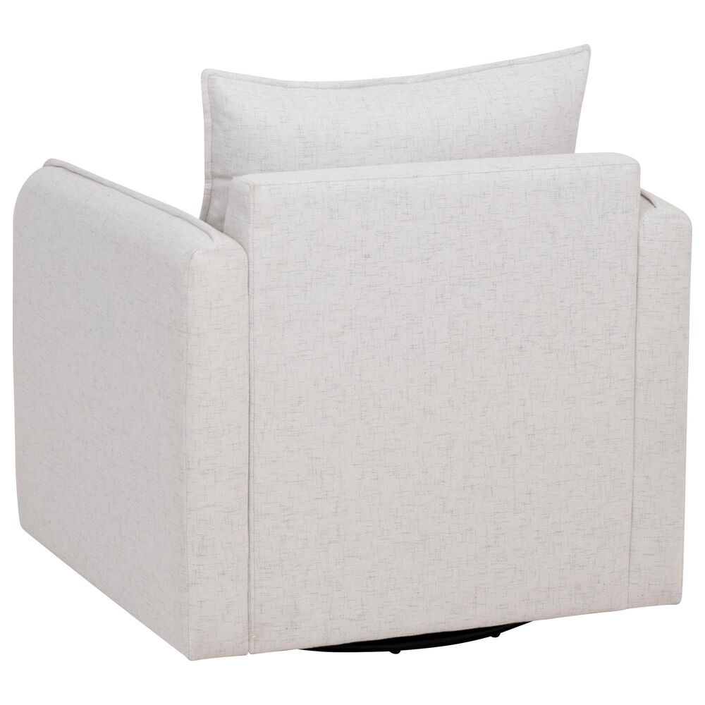 Linon Home Decor Bianca Swivel Accent Chair in Bone, , large