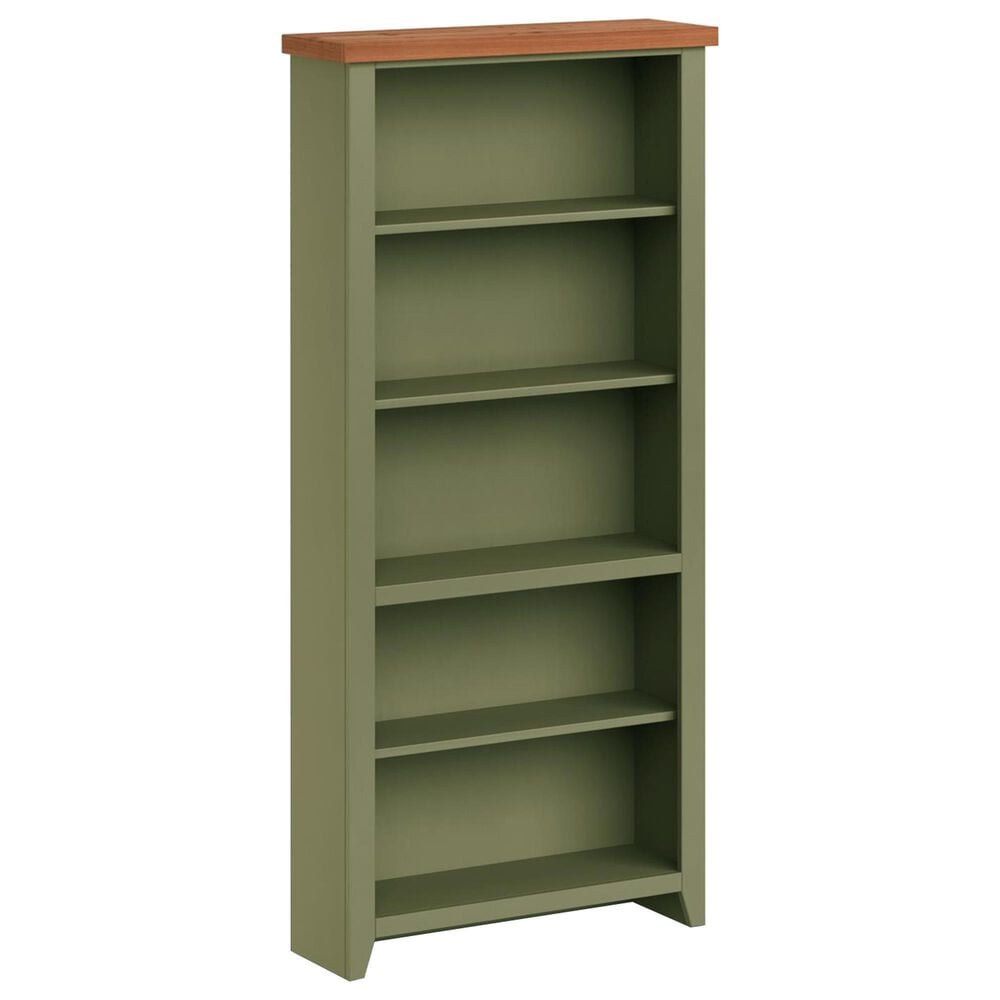 Legends Home Vineyard 72" Bookcase in Sage and Fruitwood, , large