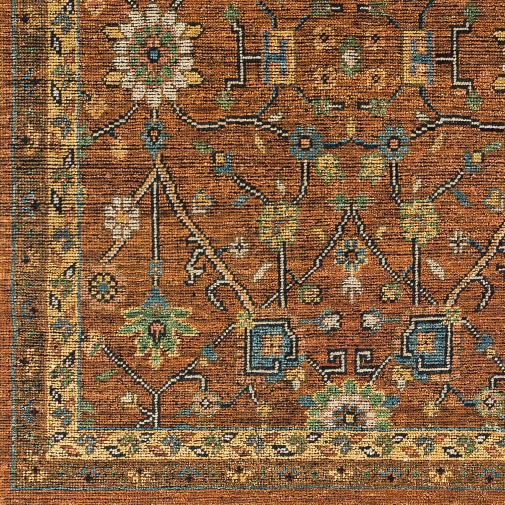 Surya Reign 8&#39; x 10&#39; Dark Brown, Black, Beige, Dusty Pink, Blue and Medium Green Area Rug, , large