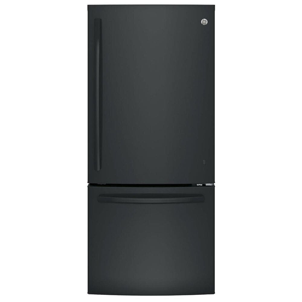 GE Appliances 20.9 Cu. Ft. Bottom Freezer Refrigerator in Black, , large