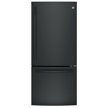 GE Appliances 20.9 Cu. Ft. Bottom Freezer Refrigerator in Black, , large