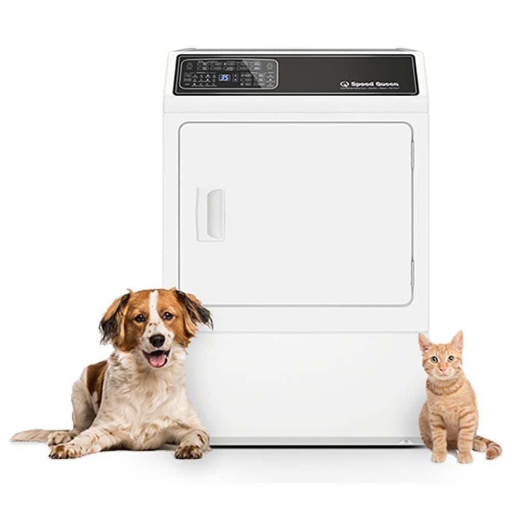 Speed Queen 7.0 Cu. Ft. Front Load Electric Dryer with Steam in White, , large