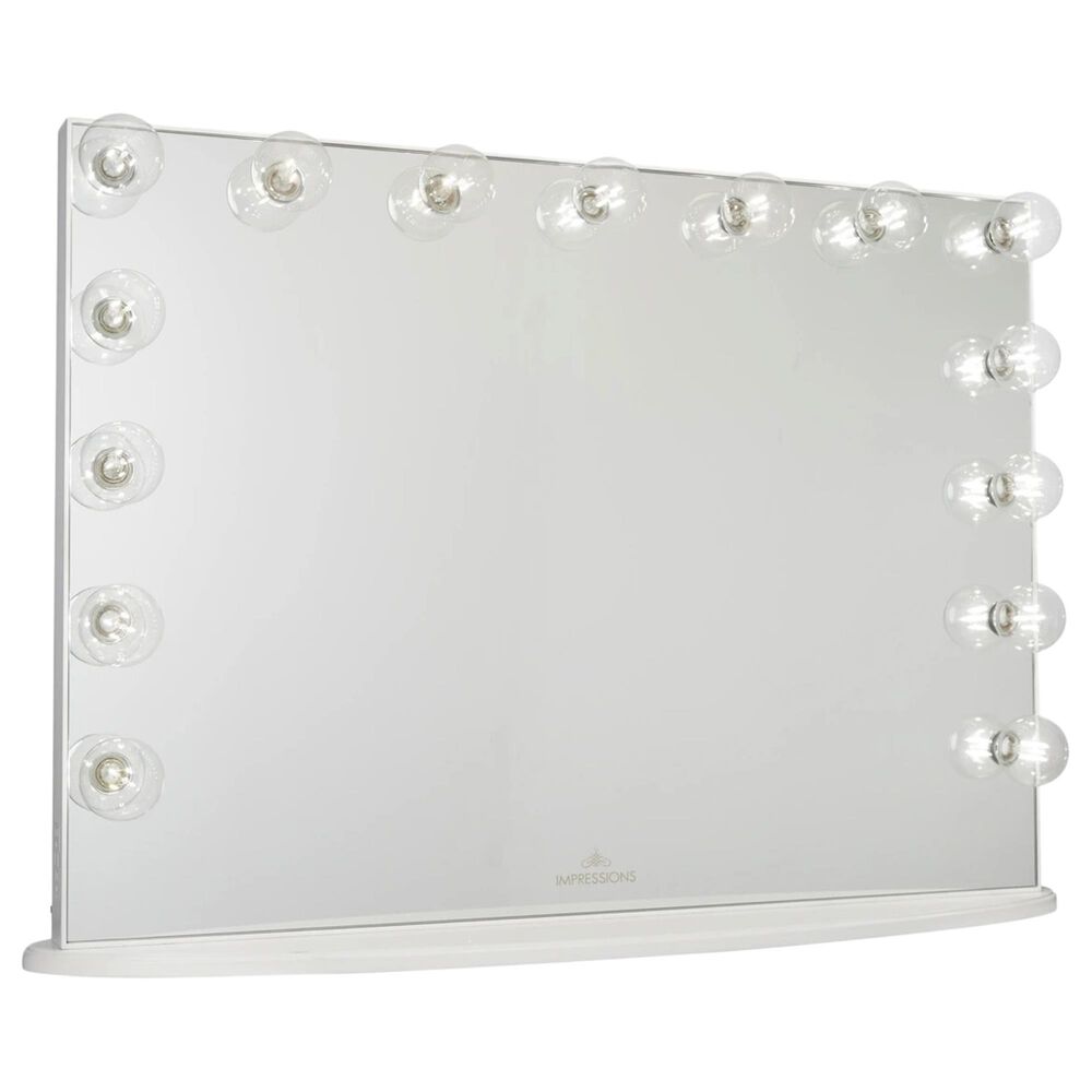 Impressions Vanity Vanity and LED Mirror in White, , large