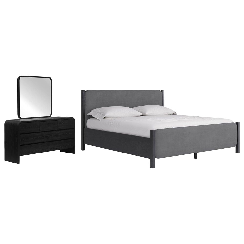 Urban Home Elora 3-Piece Queen Bedroom Set in Jet Black, , large