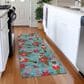 Dalyn Rug Company Wonderland WN30 2"3" x 7"6" Teal Indoor/Outdoor Runner, , large