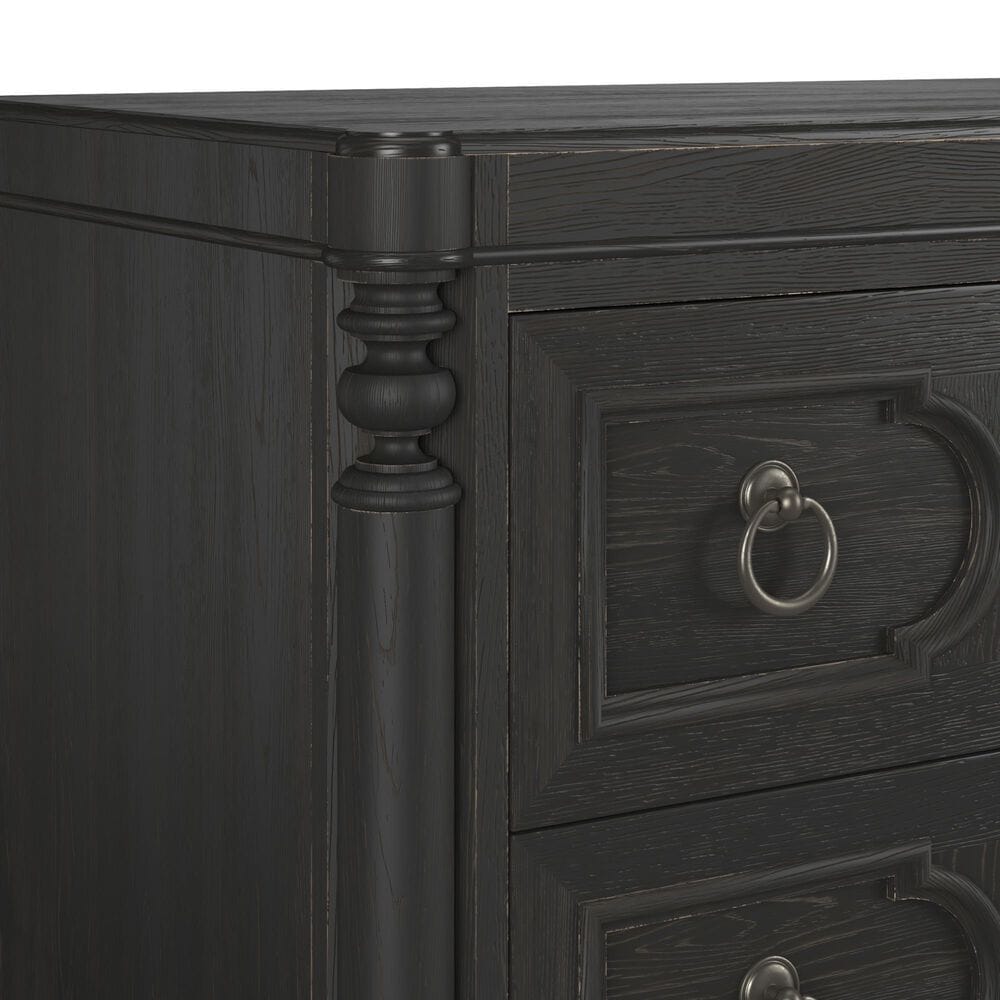 Vantage Atrium 3-Drawer Bachelor Chest in Hand Rubbed Black, , large