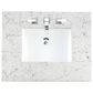 James Martin Vanities De Soto 30" Single Bathroom Vanity in Bright White with 3 cm Eternal Jasmine Pearl Quartz Top and Rectangular Sink, , large
