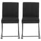 Lumisource Fuji Dining Chair in Black/Black (Set of 2), , large