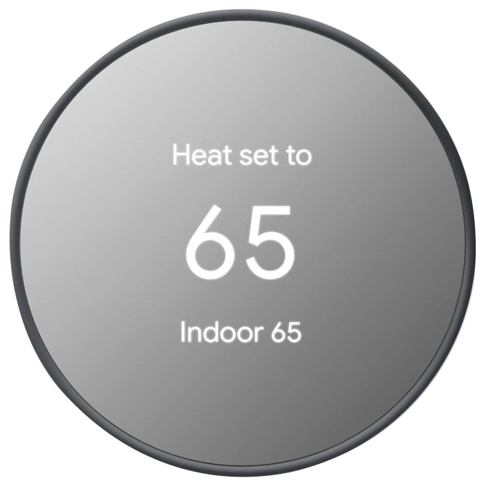 Google Nest Thermostat - Smart Programmable Wi-Fi Thermostat - Charcoal, , large