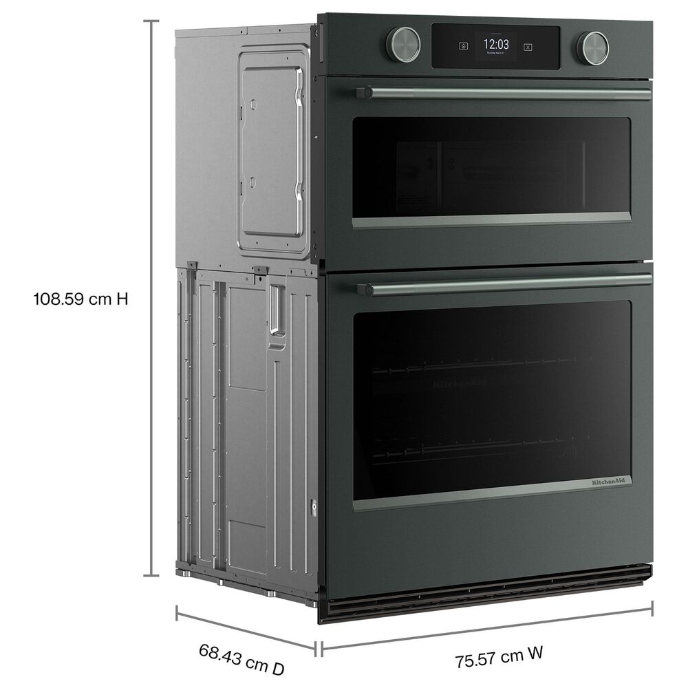 KitchenAid 2-Piece Kitchen Package with Juniper 30" Smart Combination Wall Oven and Stainless Steel 30" Gas Cooktop, , large