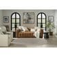 Nourison Courtyard Ivory and Silver 5" x 8" Oval Indoor/Outdoor Area Rug, , large