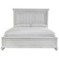 Ashley Kanwyn 4 Piece King Bedroom Set in Distressed Whitewash, , large